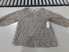 TIME AND TRU WOMEN'S COTTON BUTTON FRONT LENGTH SLEEVES - S - DARK NAVY FLORAL New