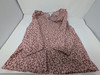 TIME AND TRU WOMEN'S COTTON BUTTON FRONT BLOUSE  SLEEVES - SIZE S - RED BURGUNDY New