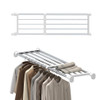 Hershii Expandable Shelf Rod Closet System Heavy Duty Clothes Hanger diy - Ivory