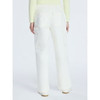 FREE ASSEMBLY CROPPED STRAIGHT LEG UTILITY JEANS - SIZE: WOMEN L - VANILLA CREAM New