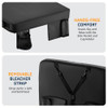 ALPCOUR PORTABLE EXTRA THICK STADIUM SEAT CUSHION APC-SSCBK - BLACK