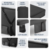 ALPCOUR PORTABLE EXTRA THICK STADIUM SEAT CUSHION APC-SSCBK - BLACK