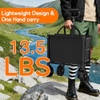 YOZOIA 35" L EXTRA LONG WAGONS CARTS FOLDABLE 360LBS COLLAPSIBLE WAGON - BLACK