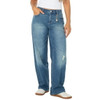 CELEBRITY PINK LOW RISE BAGGY WIDE LEG JEANS - SIZE: WOMEN 9/29 - DARK WASH New