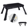 GLIGAM STEP STOOL, ADJUSTABLE FOLDING, FOLDABLE STEP LADDER, STEP002 - BLACK