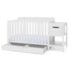 DELTA CHILDREN MAYA 5-IN-1 CONVERTIBLE CRIB AND CHANGER WITH STORAGE GREENGUARD