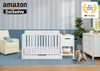 DELTA CHILDREN MAYA 5-IN-1 CONVERTIBLE CRIB AND CHANGER WITH STORAGE GREENGUARD