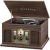 VICTROLA THE QUINCY 6-IN-1 BLUETOOTH RECORD PLAYER (VTA-200B-EXPRESSO, ESPRESSO)