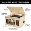 VICTROLA THE QUINCY 6-IN-1 BLUETOOTH RECORD PLAYER (VTA-200B-EXPRESSO, ESPRESSO)