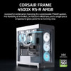 CORSAIR FRAME 4500X RS ARGB PANORAMIC MID-TOWER PC CASE CC-9011315-WW – WHITE
