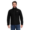 OMRB1533 Reebok Men's Mock Neck Zip-up Grid Polar Fleece Black L New