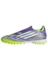 ADIDAS F50 LEAGUE LACELESS TURF SOCCER CLEATS MEN 12 WOMEN 13 -PURPLE RUSH/WHITE