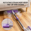 AAOBOSI Steam Mop Detachable Handheld Steamer 350ml Tank 11 Multi-purpose