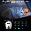 QNHMPW BABY ROCKER, BABY VIBRATING SOOTHER GENTLY ROCKS - WHITE/BLACK