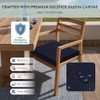 CALIFORNIA UMBRELLA OUTDOOR REPLACEMENT PATIO CHAIR PAD SET OF 2 - NAVY New