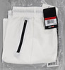 JUMPSTART POLYESTER SHORTS W/ ZIPPER POCKETS - SIZE: MEN M - WHITE/BLACK