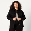 AMAZON ESSENTIALS WOMEN'S OVERSIZED-FIT HEAVYWEIGHT SHIRT JACKET BLACK - L