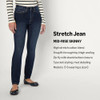 AMAZON ESSENTIALS WOMEN'S HIGH STRETCH MID-RISE ICED BLUE LIGHT WASH JEANS