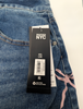 MADDEN NYC WOMEN'S EMBROIDERED BOW DENIM SKIRT - SIZE:  2XL - DARK MEDIUM WASH New