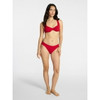 TIME AND TRU WOMEN'S PLUS SIZE RIBBED UNDERWIRE BIKINI TOP SIZE SMALL 4-6 - RED New
