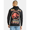 JURASSIC WORLD JURASSIC PARK MEN'S OVERSIZE PRINT HOODY - SIZE: MEN L - BLACK