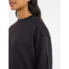 AVIA WOMEN'S LUXE FLEECE CREWNECK SWEATSHIRT - SIZE: WOMEN 2XL - BLACK SOOT New