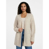 TIME AND TRU OPEN FRONT CARDIGAN SWEATER LONG SLEEVES SIZE: M - OATMEAL HEATHER New