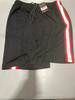 JUMP START MEN'S MOISTURE WICKING MESH SHORTS - SIZE: MEN M - BLACK/SILVER/RED New