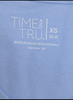 TIME AND TRU WOMEN'S COTTON V-NECK TEE SHORT SLEEVES - SIZE: XS  - POLISHED BLUE New