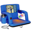 Alpcour Heated Reclining Stadium Seat for Bleachers, Size 21, Royal Blue