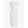 NO BOUNDARIES WOMEN'S MIDI DRESS,CAP SLEEVES, SIZE: XS - PLATINUM SILVER HEATHER New