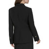 HALSTON WOMEN'S TWO BUTTON WOVEN OFFICE WORKWEAR BLAZER - SIZE : 4 - BLACK New