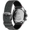 TIMEX LEGACY TONNEAU 42MM CHRONOGRAPH BLACK DIAL LEATHER STRAP - SILVER/BLACK