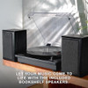 VICTROLA MONTAUK VINYL RECORD PLAYER WOOD FINISH 3-SPEED BELT DRIVEN TURNTABLE