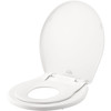 MAYFAIR LITTLE2BIG TOILET SEAT BUILT-IN TODDLER POTTY TRAINING SLOW CLOSE WHITE