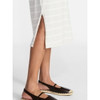 TIME AND TRU COTTON MIDI T-SHIRT DRESS SIZE: M - LIGHT OATMEAL HEATHER STRIPE New