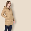 AMAZON ESSENTIALS WOMENS LIGHTWEIGHT WATER-RESISTANT PUFFER COAT, MUSHROOM, S New
