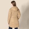 AMAZON ESSENTIALS WOMENS LIGHTWEIGHT WATER-RESISTANT PUFFER COAT, MUSHROOM, S New