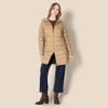 AMAZON ESSENTIALS WOMENS LIGHTWEIGHT WATER-RESISTANT PUFFER COAT, MUSHROOM, S New