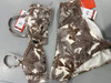 SOFIA BY SOFIA VERGARA RING FRONT BANDEAU BIKINI SIZE M - WILD KINGDOM/BROWN New