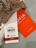 SOFIA BY SOFIA VERGARA RING FRONT BANDEAU BIKINI SIZE M - WILD KINGDOM/BROWN New