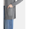 TIME AND TRU WOMEN'S OPEN FRONT CARDIGAN SWEATER,SIZE: M - CHARCOAL GRAY HEATHER New