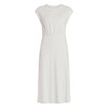 TIME AND TRU WOMEN’S COTTON KNIT MIDI DRESS - SIZE: S - LIGHT OATMEAL HEATHER New