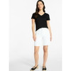 TIME AND TRU COTTON V-NECK TEE SHORT SLEEVES (4-6) - SIZE: WOMEN S - BLACK SOOT