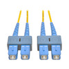 TRIPP LITE DUPLEX SINGLEMODE 9/125 FIBER PATCH CABLE SC/SC 3M 10-FT. N356-03M New