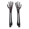 ONEIDA LATWARE UTENSIL SET, VINTRO HALLOWEEN SATIN BLACK SKELETON - BLACK