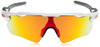 OAKLEY RADAR EV PATH SHIELD POLISHED WHITE FRAME, FIRE IRIDIUM LENSES