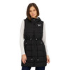 OLRB2276 Reebok Women's Long Puffer Vest With Hood Black M