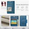 FLIPALM Wallet Case for Samsung Galaxy S25 FE RFID Blocking Card Holder - Blue