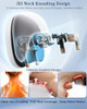 JZBRAIN NECK MASSAGER PILLOW HEAT CORDLESS NECK MASSAGER PAIN RELIEF GRAY